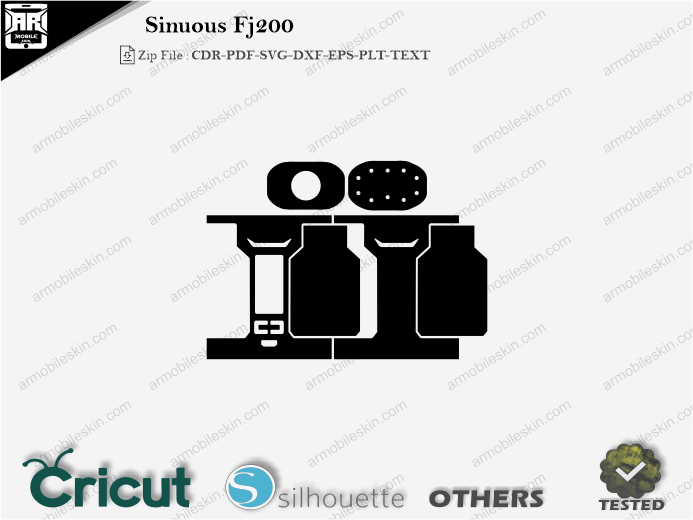 Sinuous FJ200 Skin Template Vector