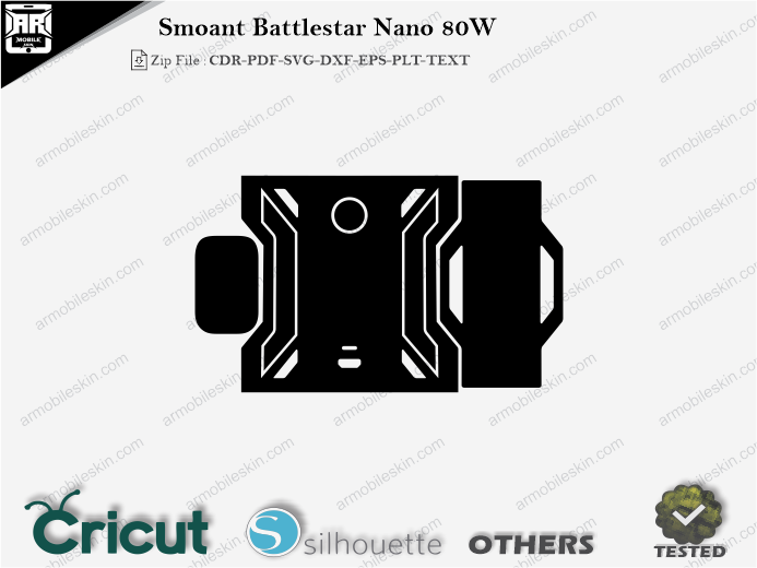 Smoant Battlestar Nano 80W Skin Template Vector