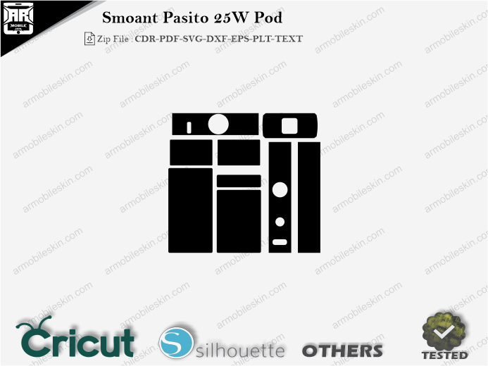 Smoant Pasito 25W Pod Skin Template Vector