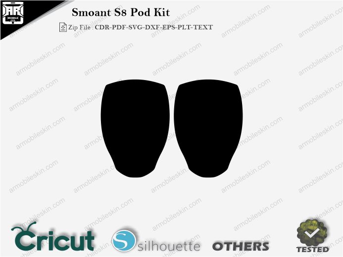 Smoant S8 Pod Kit Skin Template Vector