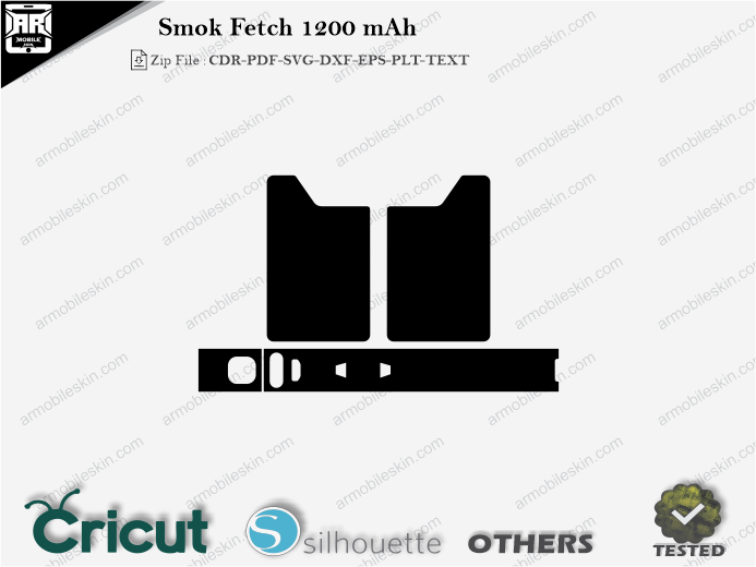 Smok Fetch 1200 mAh Skin Template Vector