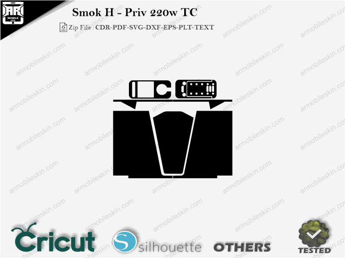 Smok H – Priv 220w TC Skin Template Vector