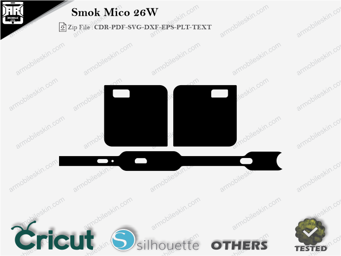 Smok Mico 26W Skin Template Vector