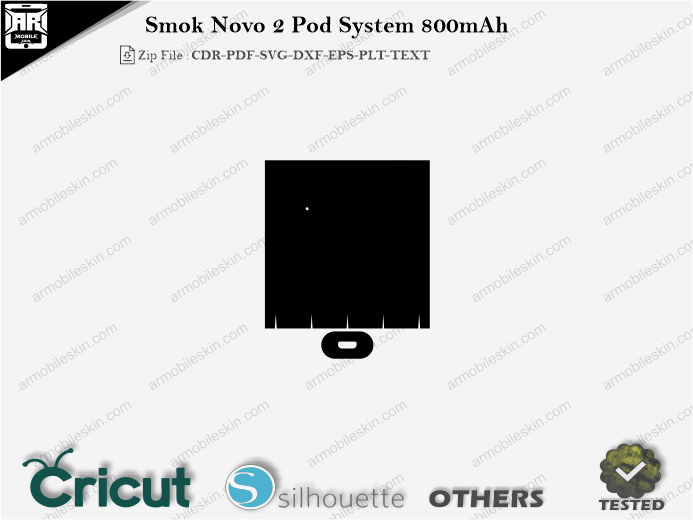 Smok Novo 2 Pod System 800mAh Skin Template Vector