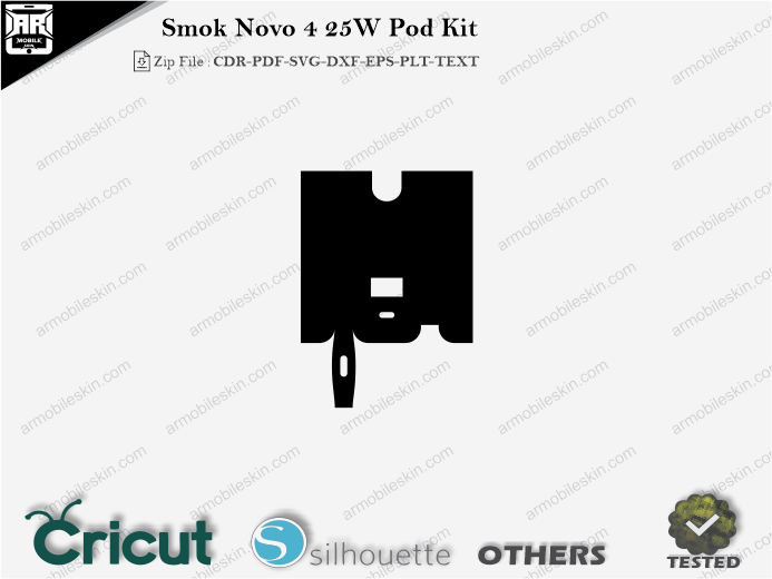 Smok Novo 4 25W Pod Kit Skin Template Vector