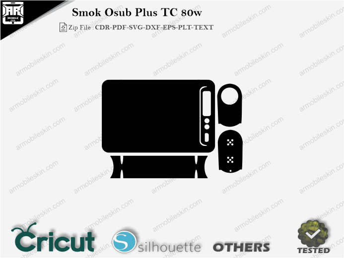 Smok Osub Plus TC 80w Skin Template Vector