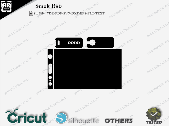 Smok R80 Skin Template Vector