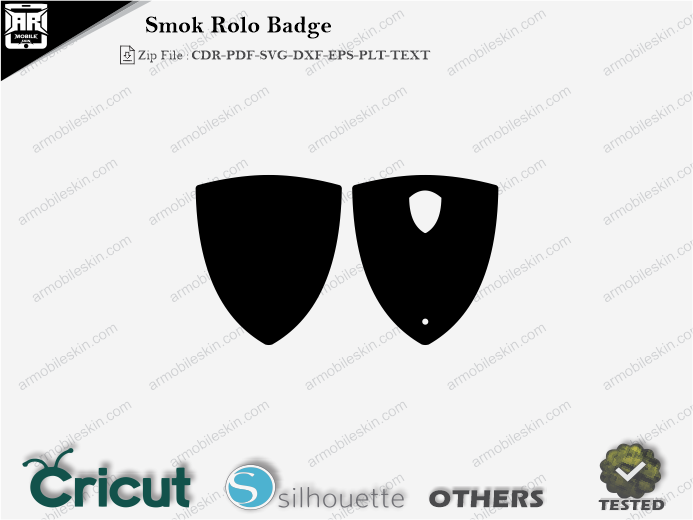 Smok Rolo Badge Skin Template Vector