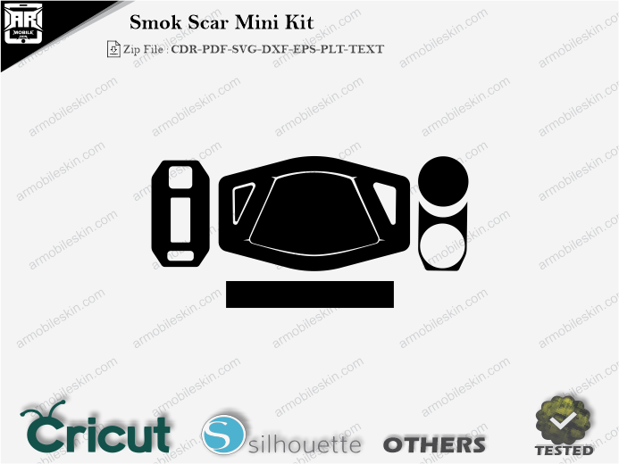 Smok Scar Mini Kit Skin Template Vector