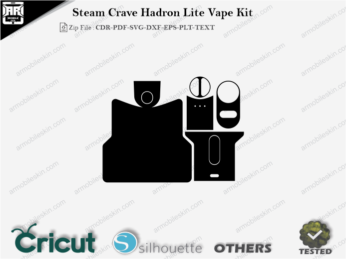 Steam Crave Hadron Lite Vape Kit Skin Template Vector