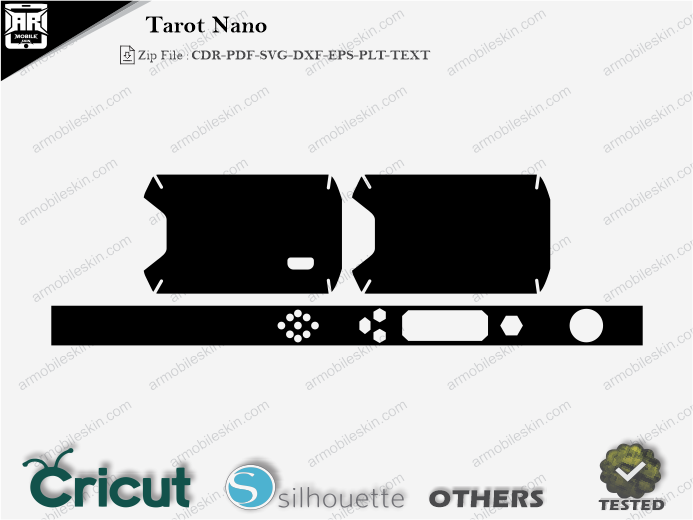 Tarot Nano Skin Template Vector