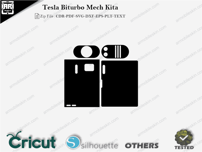 Tesla Biturbo Mech Kita Skin Template Vector