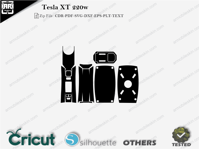 Tesla XT 220w Skin Template Vector