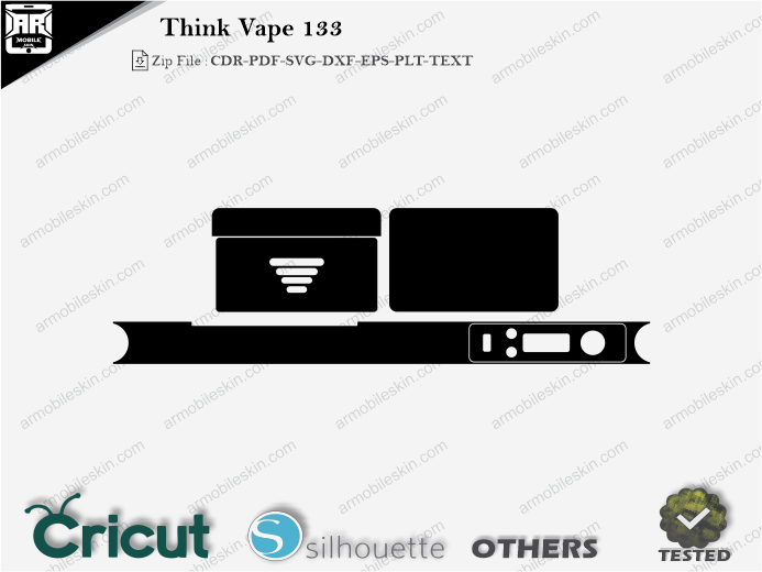 Think Vape 133 Skin Template Vector