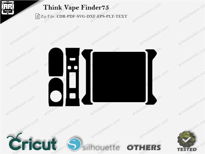 Think Vape Finder75 Skin Template Vector