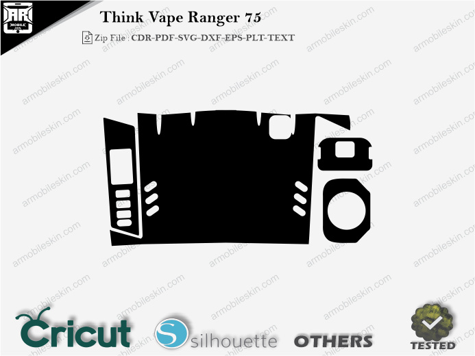 Think Vape Ranger 75 Skin Template Vector