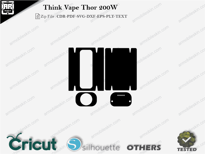 Think Vape Thor 200W Skin Template Vector