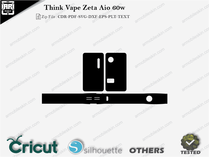 Think Vape Zeta Aio 60w Skin Template Vector