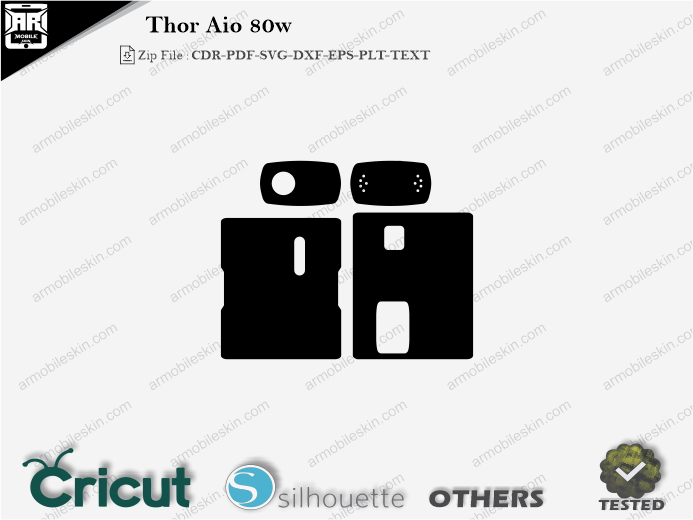 Thor Aio 80w Skin Template Vector