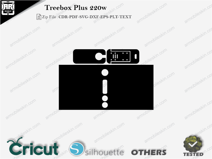 Treebox Plus 220w Skin Template Vector