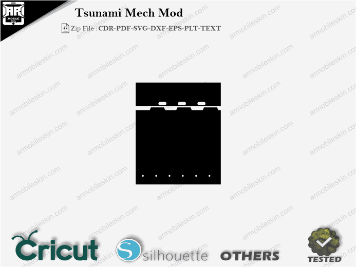 Tsunami Mech Mod Skin Template Vector