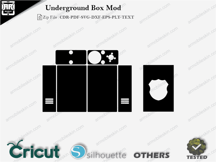 Underground Box Mod Skin Template Vector