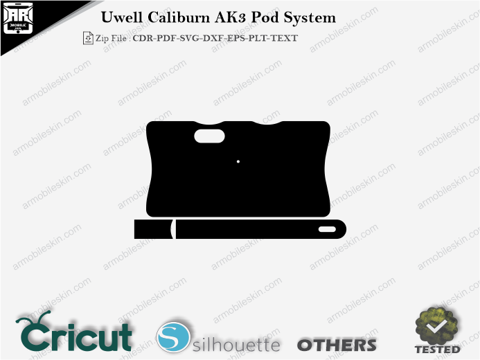 Uwell Caliburn AK3 Pod System Skin Template Vector