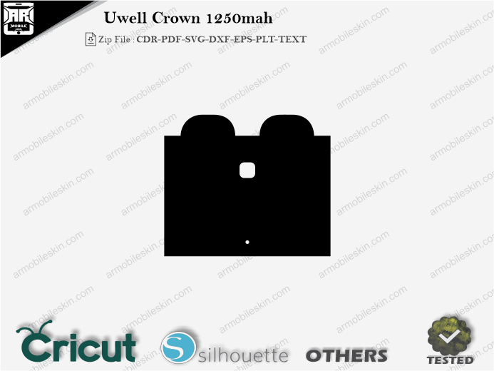 Uwell Crown 1250mah Skin Template Vector