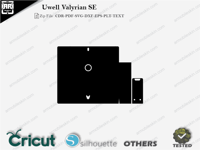 Uwell Valyrian SE Skin Template Vector