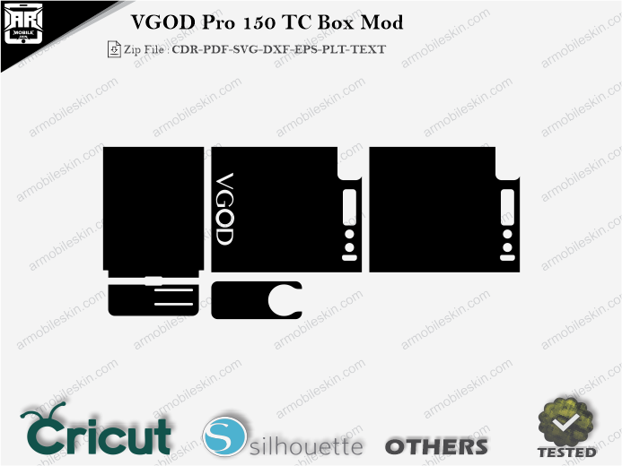 VGOD Pro 150 TC Box Mod Skin Template Vector