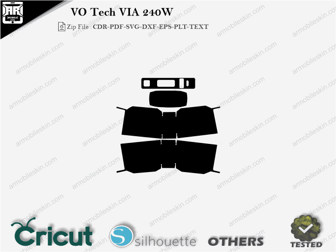 VO Tech VIA 240W Skin Template Vector