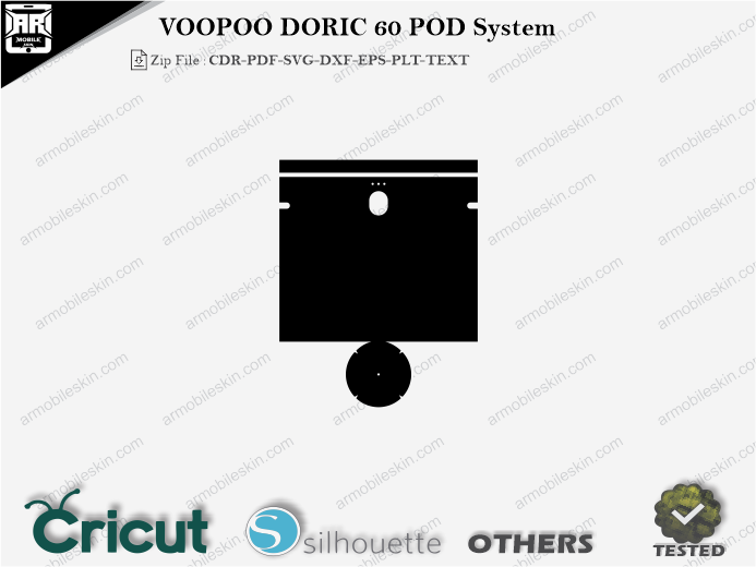 VOOPOO DORIC 60 POD System Skin Template Vector