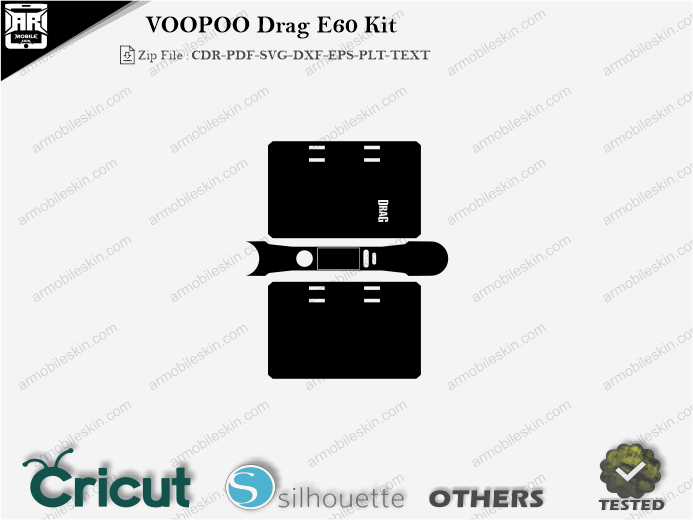 VOOPOO Drag E60 Kit Skin Template Vector