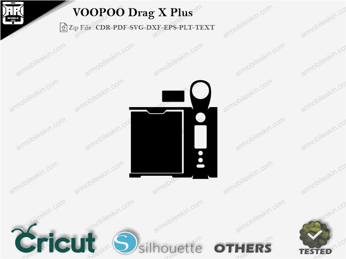 VOOPOO Drag X Plus Skin Template Vector