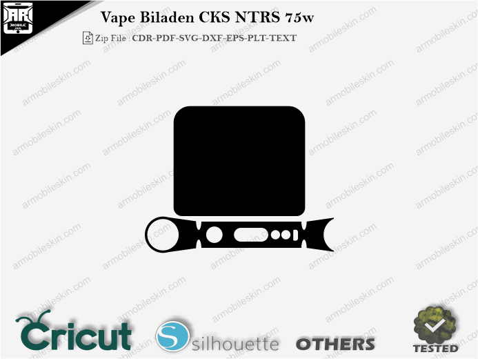 Vape Biladen CKS NTRS 75w Skin Template Vector