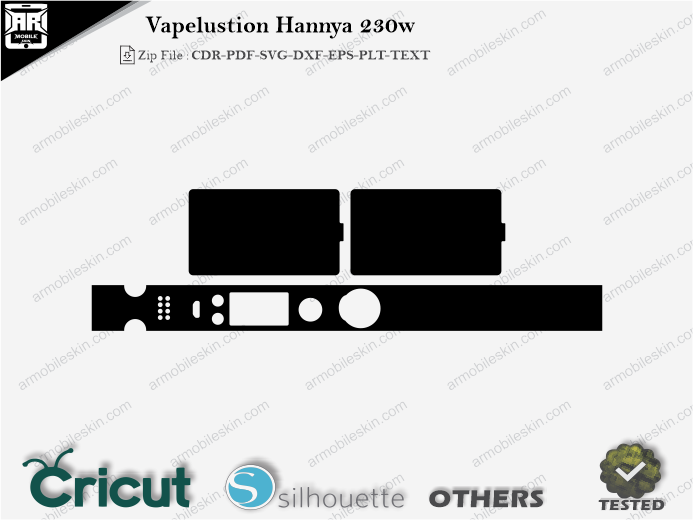 Vapelustion Hannya 230w Skin Template Vector