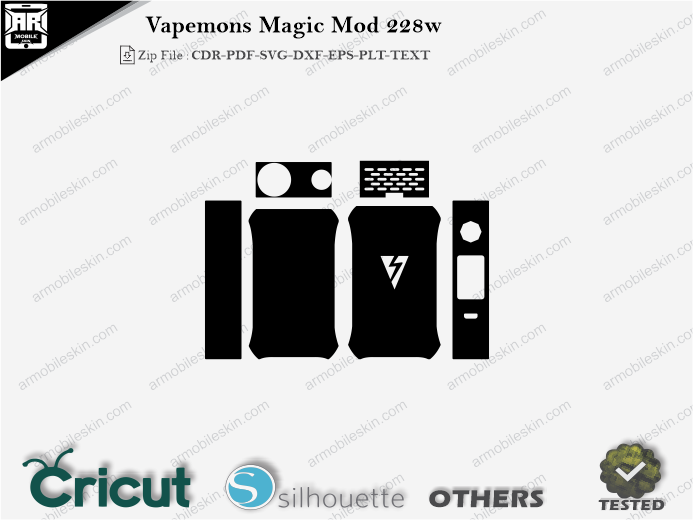 Vapemons Magic Mod 228w Skin Template Vector