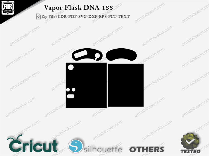 Vapor Flask DNA 133 Skin Template Vector