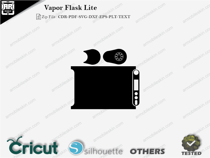 Vapor Flask Lite Skin Template Vector