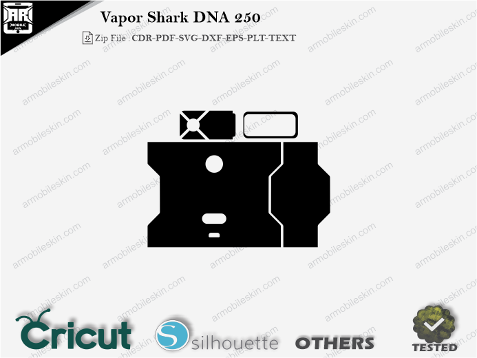 Vapor Shark DNA 250 Skin Template Vector