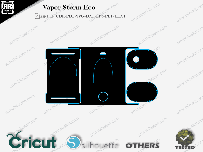 Vapor Storm Eco Skin Template Vector