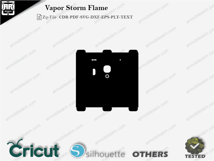 Vapor Storm Flame Skin Template Vector