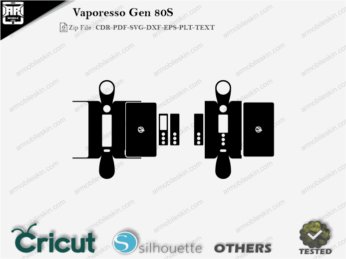 Vaporesso Gen 80S Skin Template Vector