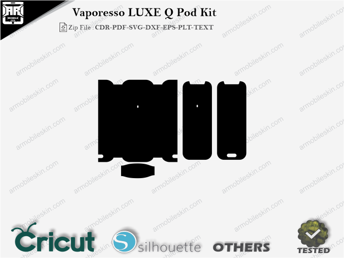 Vaporesso LUXE Q Pod Kit Skin Template Vector