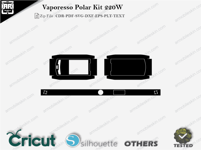 Vaporesso Polar Kit 220W Skin Template Vector