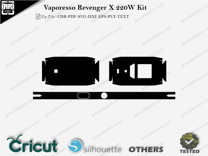 Vaporesso Revenger X 220W Kit Skin Template Vector