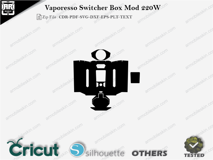 Vaporesso Switcher Box Mod 220W Skin Template Vector