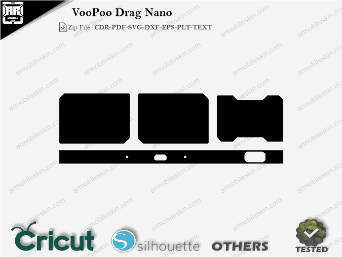 VooPoo Drag Nano Skin Template Vector