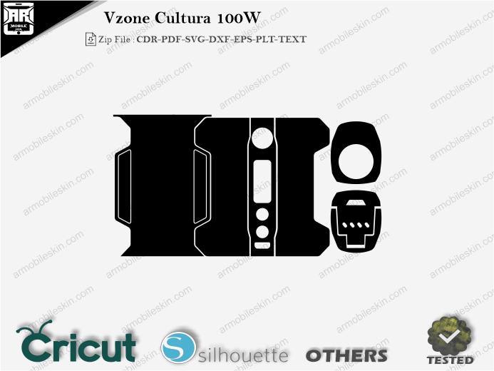 Vzone Cultura 100W Skin Template Vector