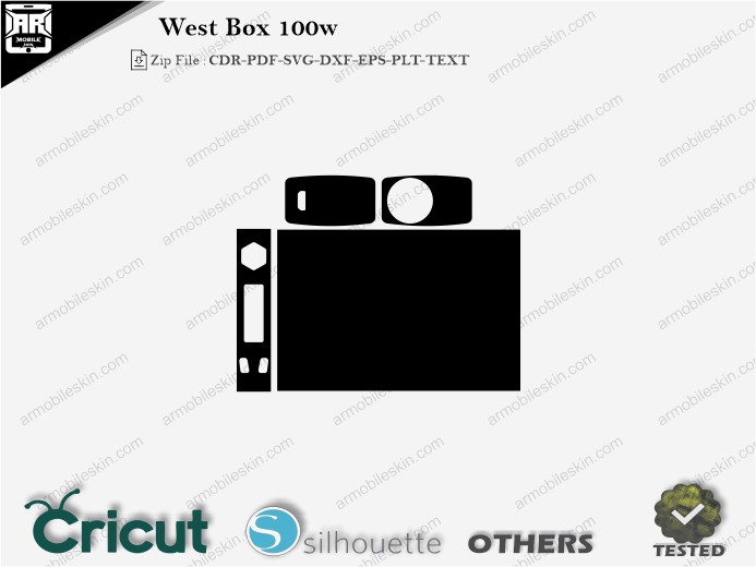 West Box 100w Skin Template Vector